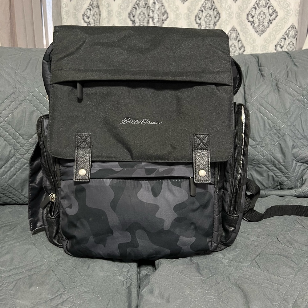 Eddie Bauer Camouflage Diaper Backpack Gem